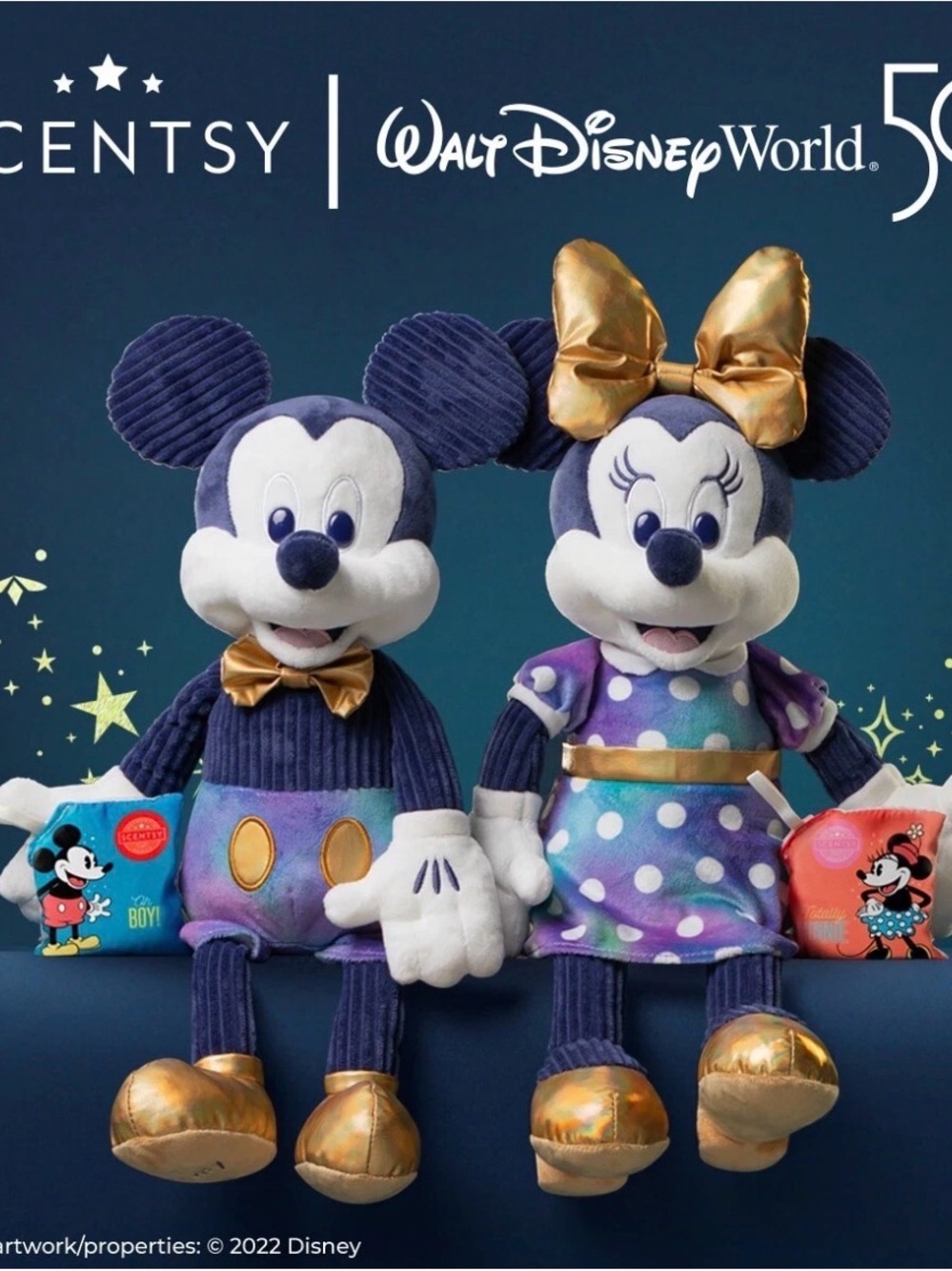 Disney’s 50th Anniversary Mickey & Minnie Scentsy buddy